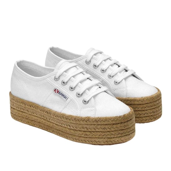 Superga - "2790" Sneaker für Damen, Seil, Plattform-Absatz (Weiß) - Image 3