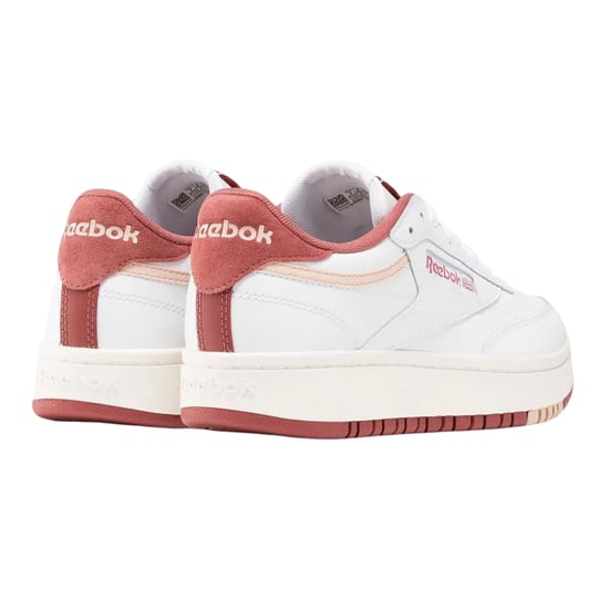 Reebok - "Club C" Sneaker für Damen, Leder, Plattform-Absatz (Weiß/Pink) - Image 2