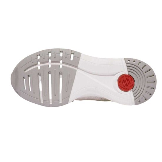 Fit Flop - "FFX" Sneaker für Damen, Jerseyware (Weiß/Grau) - Image 4