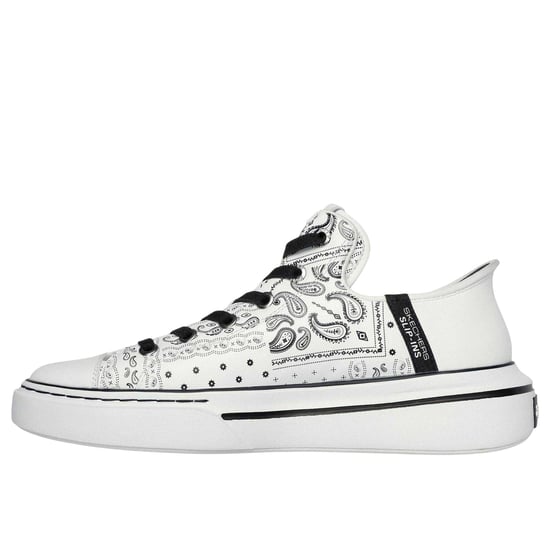 Skechers - "Snoop Dogg" Bandana Muster Sneaker für Herren (Weiß/Schwarz) - Image 2
