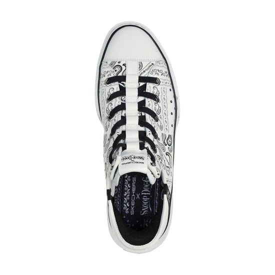 Skechers - "Snoop Dogg" Bandana Muster Sneaker für Herren (Weiß/Schwarz) - Image 4
