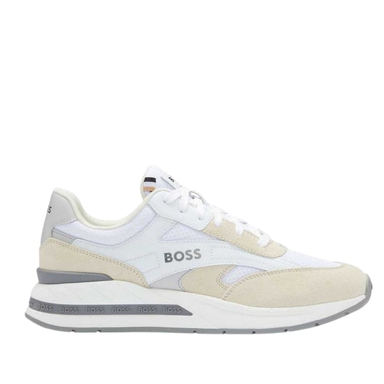 Boss - "Kurt" Sneaker für Herren, Leder (Weiß) - Image 1