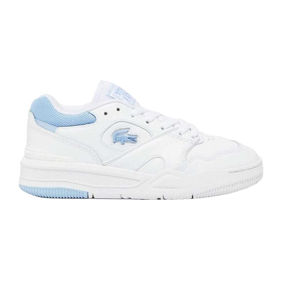 Lacoste - "Lineshot" Sneaker für Damen, Leder (Weiß/Blau) - Image 1