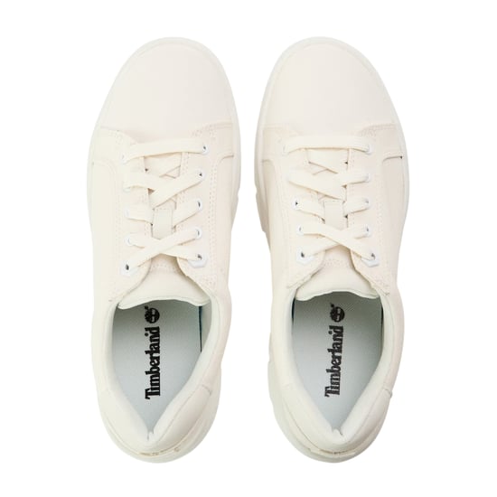 Timberland - "Laurel Court" Sneaker für Damen, Leder, Plattform-Absatz (Weiß) - Image 3