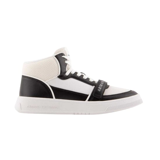 Armani Exchange - Sneaker für Herren, Hoch geschnitten (Weiß/Schwarz) - Image 1
