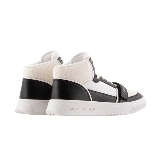 Armani Exchange - Sneaker für Herren, Hoch geschnitten (Weiß/Schwarz) - Image 2