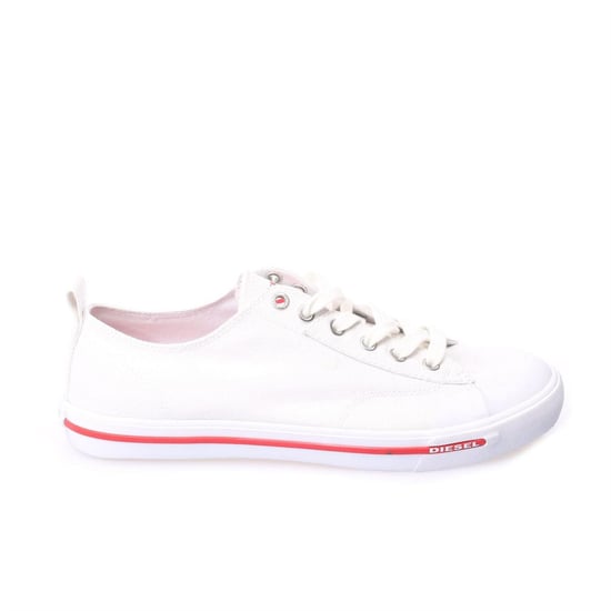 Diesel - "S-Athos" Mit Streifendetail Sneaker für Herren, Canvas (Weiß) - Image 1