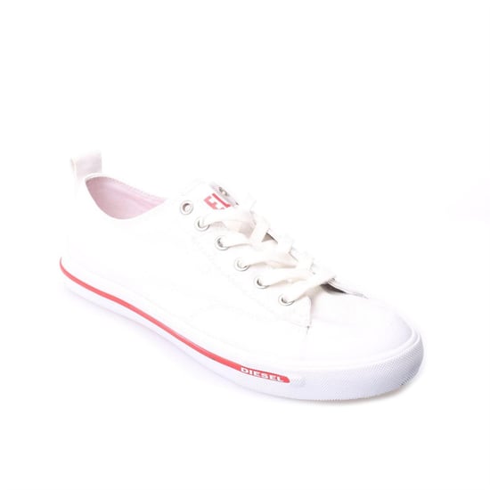 Diesel - "S-Athos" Mit Streifendetail Sneaker für Herren, Canvas (Weiß) - Image 4