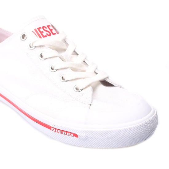 Diesel - "S-Athos" Mit Streifendetail Sneaker für Herren, Canvas (Weiß) - Image 5