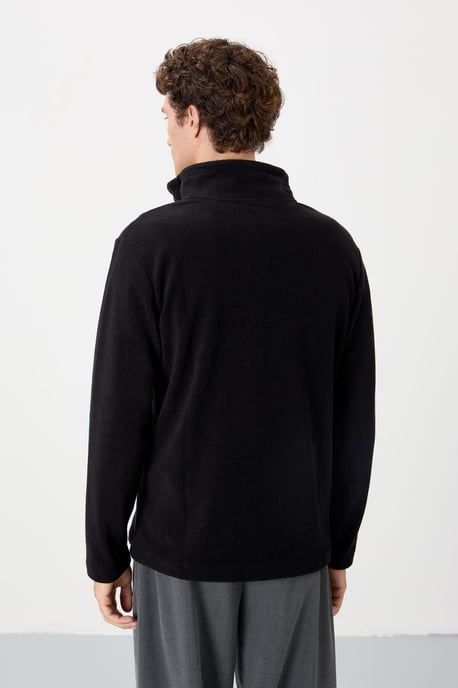 Herren Plüsch Zip-Front Sweatshirt - Image 6