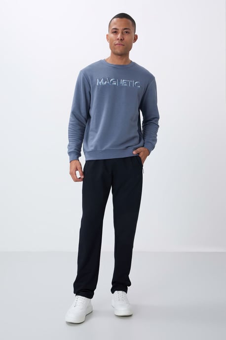 Herren Bedruckter Rundkragen-Pullover - Image 2