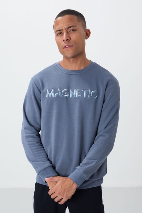 Herren Bedruckter Rundkragen-Pullover - Image 3