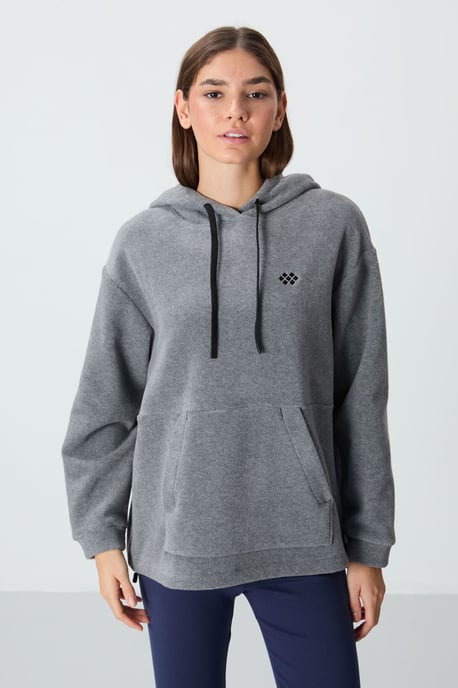 Oversized Plüsch-Hoodie mit Stickerei - Image 4