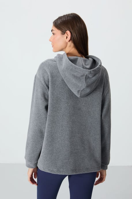 Oversized Plüsch-Hoodie mit Stickerei - Image 5