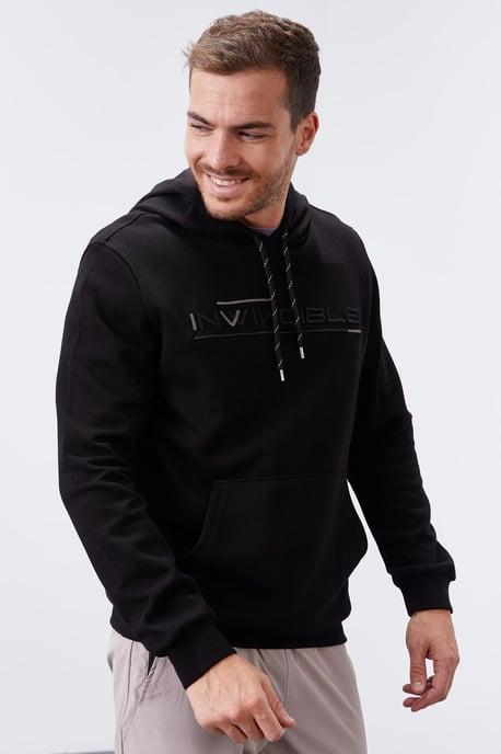 Herrenbedruckter Kapuzenpullover mit Tasche - Image 6