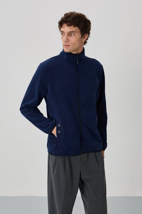 Herren Plüsch Zip-Front Sweatshirt - Image 2