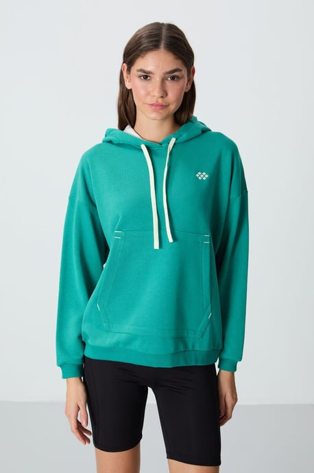 Oversized Kapuzensweatshirt mit Tasche - Image 4