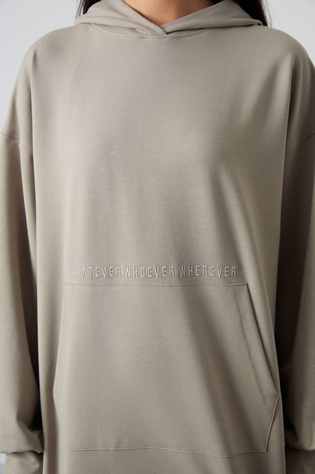 Übergroßer bedruckter Kapuzenpullover - Image 3