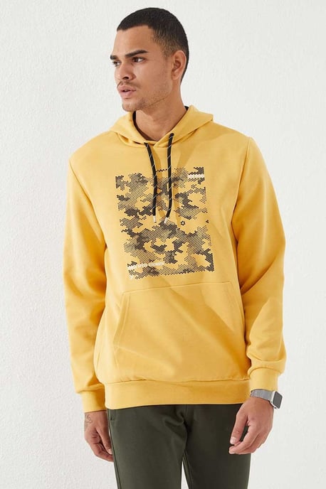 Herren Kapuzenpullover mit Camouflage-Print - Image 1
