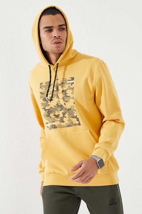 Herren Kapuzenpullover mit Camouflage-Print - Image 4