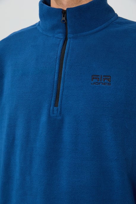 Herren Plüsch Halb-Reißverschluss Sweatshirt - Image 5
