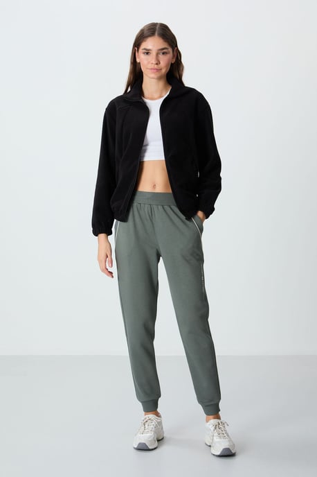 Oversized Farbblock-Half-Zip-Sweatshirt - Image 2