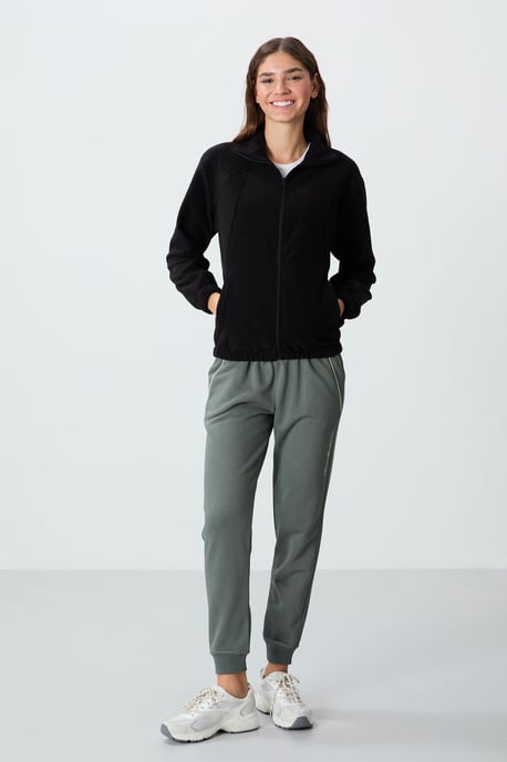 Oversized Farbblock-Half-Zip-Sweatshirt - Image 4