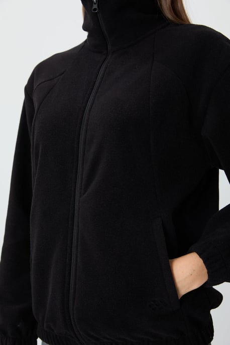 Oversized Farbblock-Half-Zip-Sweatshirt - Image 5