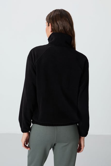 Oversized Farbblock-Half-Zip-Sweatshirt - Image 6