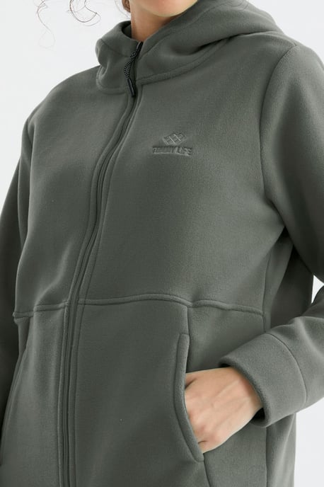 Damen Kapuzen-Zip-Sweatshirt - Image 5