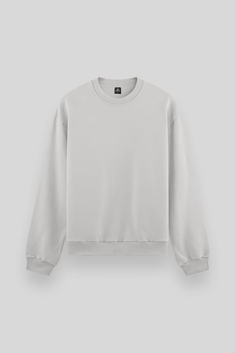 Herren Unifarben Rundhals-Sweatshirt - Image 5