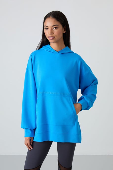 Übergroßer bedruckter Kapuzenpullover - Image 1