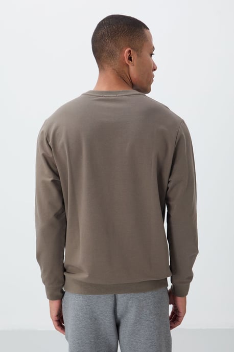 Herren bedruckter Rundhalsausschnitt Pullover - Image 6