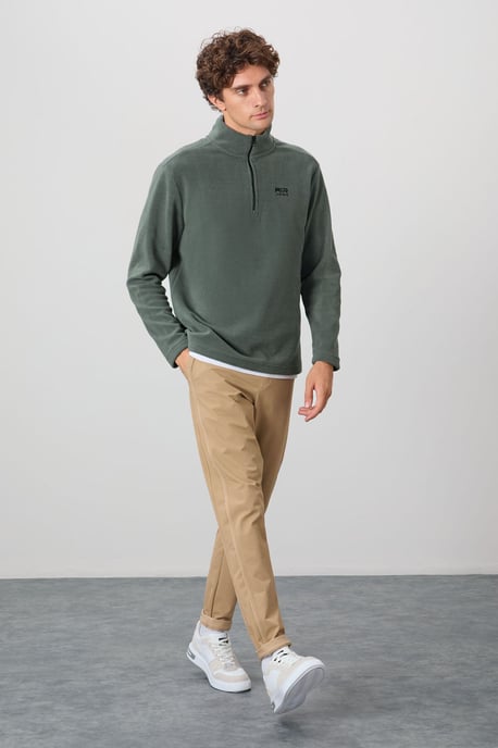 Herren Fleece-Halbzip Sweatshirt - Image 2