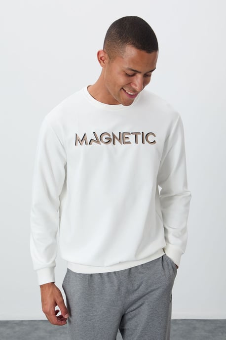 Herren Bedruckter Rundhalsausschnitt Pullover - Image 2