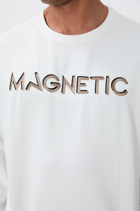 Herren Bedruckter Rundhalsausschnitt Pullover - Image 3