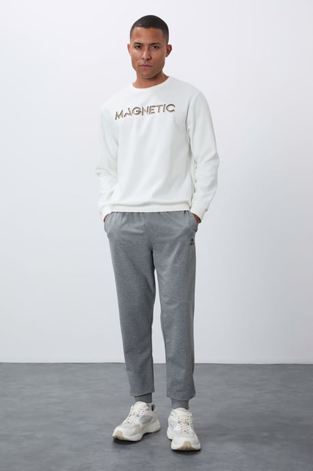 Herren Bedruckter Rundhalsausschnitt Pullover - Image 4