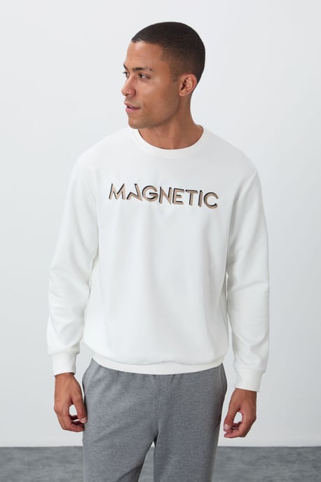 Herren Bedruckter Rundhalsausschnitt Pullover - Image 5