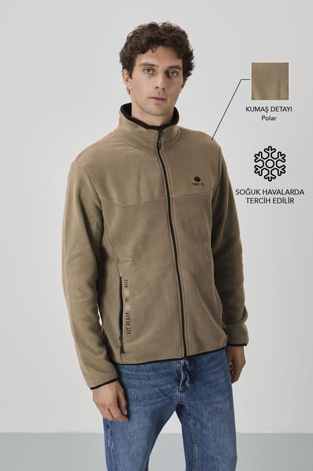 Herren Plüsch Zip-Front Sweatshirt - Image 2