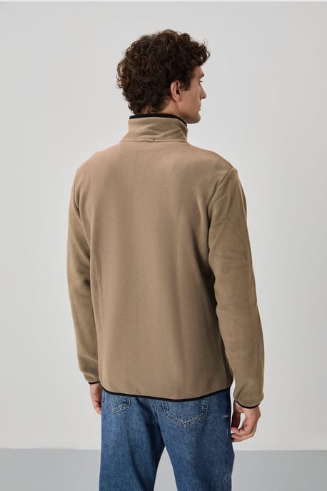Herren Plüsch Zip-Front Sweatshirt - Image 6
