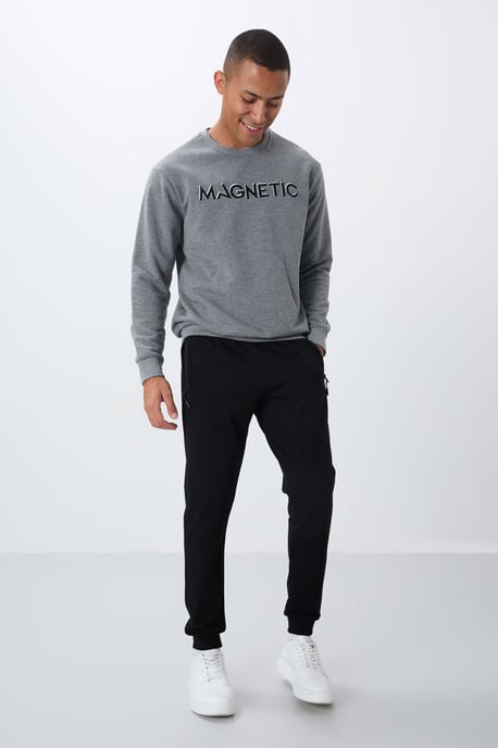 Herren bedruckter Rundhals-Sweatshirt - Image 2
