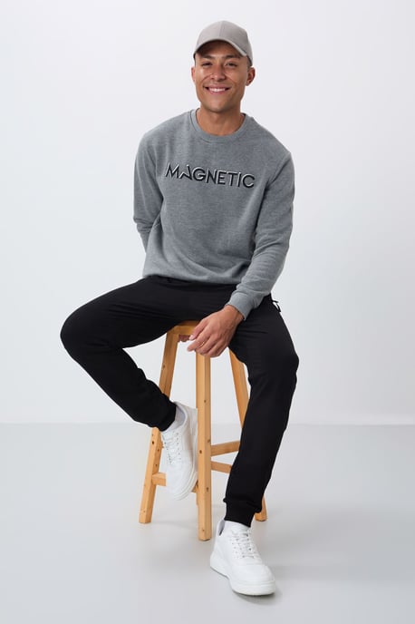 Herren bedruckter Rundhals-Sweatshirt - Image 4