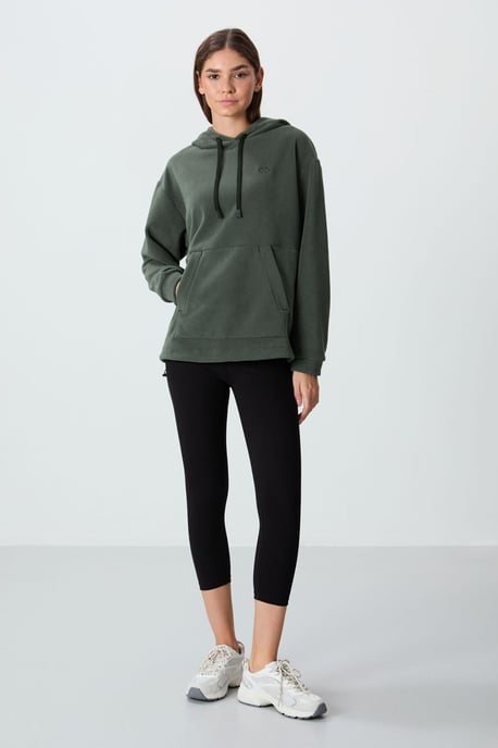 Übergroßer Plüsch-Hoodie mit Stickerei - Image 2