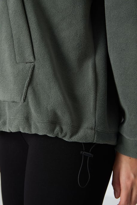 Übergroßer Plüsch-Hoodie mit Stickerei - Image 3