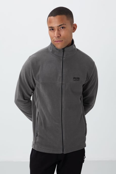 Herren Plüsch Zip-Front Sweatshirt - Image 1