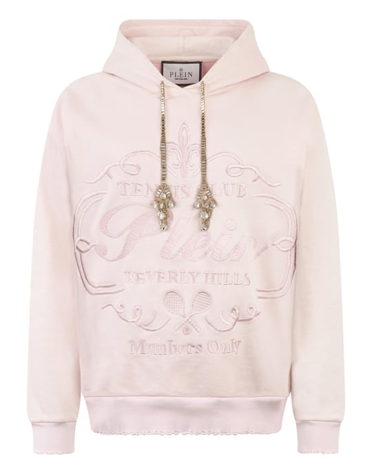 Washed Hoodie Tennis Club Crystals - Image 1