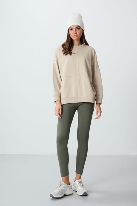 Übergroßer Rundhals-Sweatshirt - Image 1