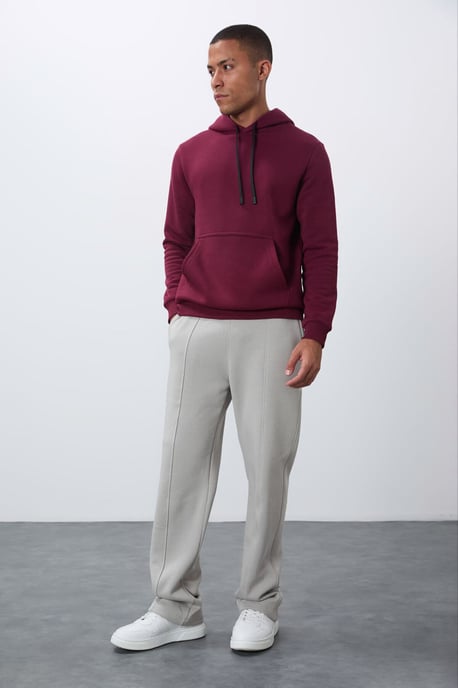 Herren Fleece-Hoodie mit Tasche - Image 3