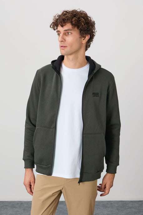 Herren Kapuzen-Zip-Sweatshirt - Image 5