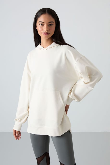 Übergroßer bedruckter Kapuzenpullover - Image 1